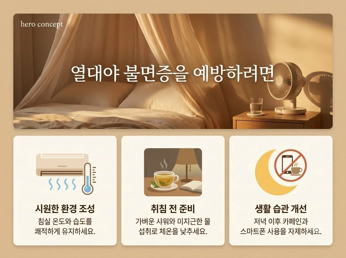 열대야 속 중장년 불면증 극복하는 2026년 맞춤형 숙면 습관 5가지