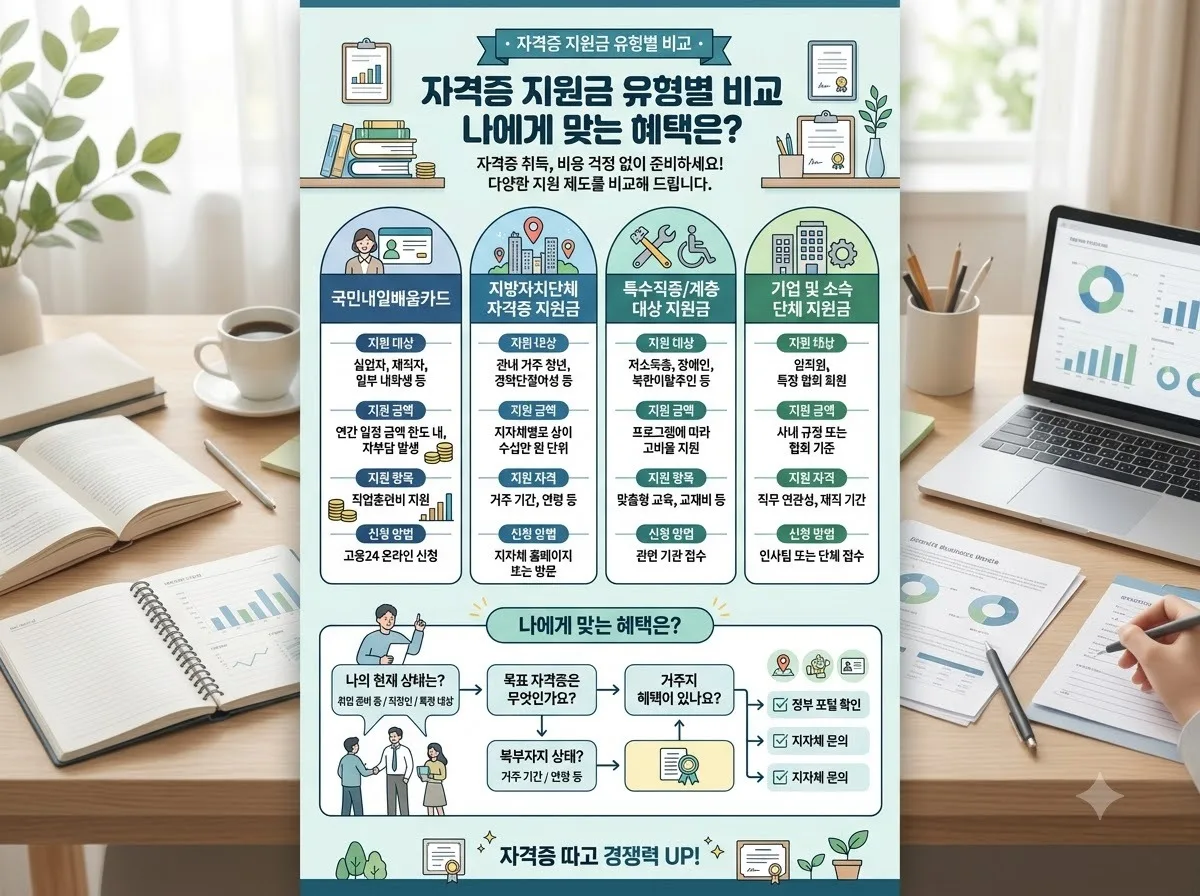 9월 자격증 지원금 신청 대상자와 50만원 혜택 받는 일정 정리 이미지 1