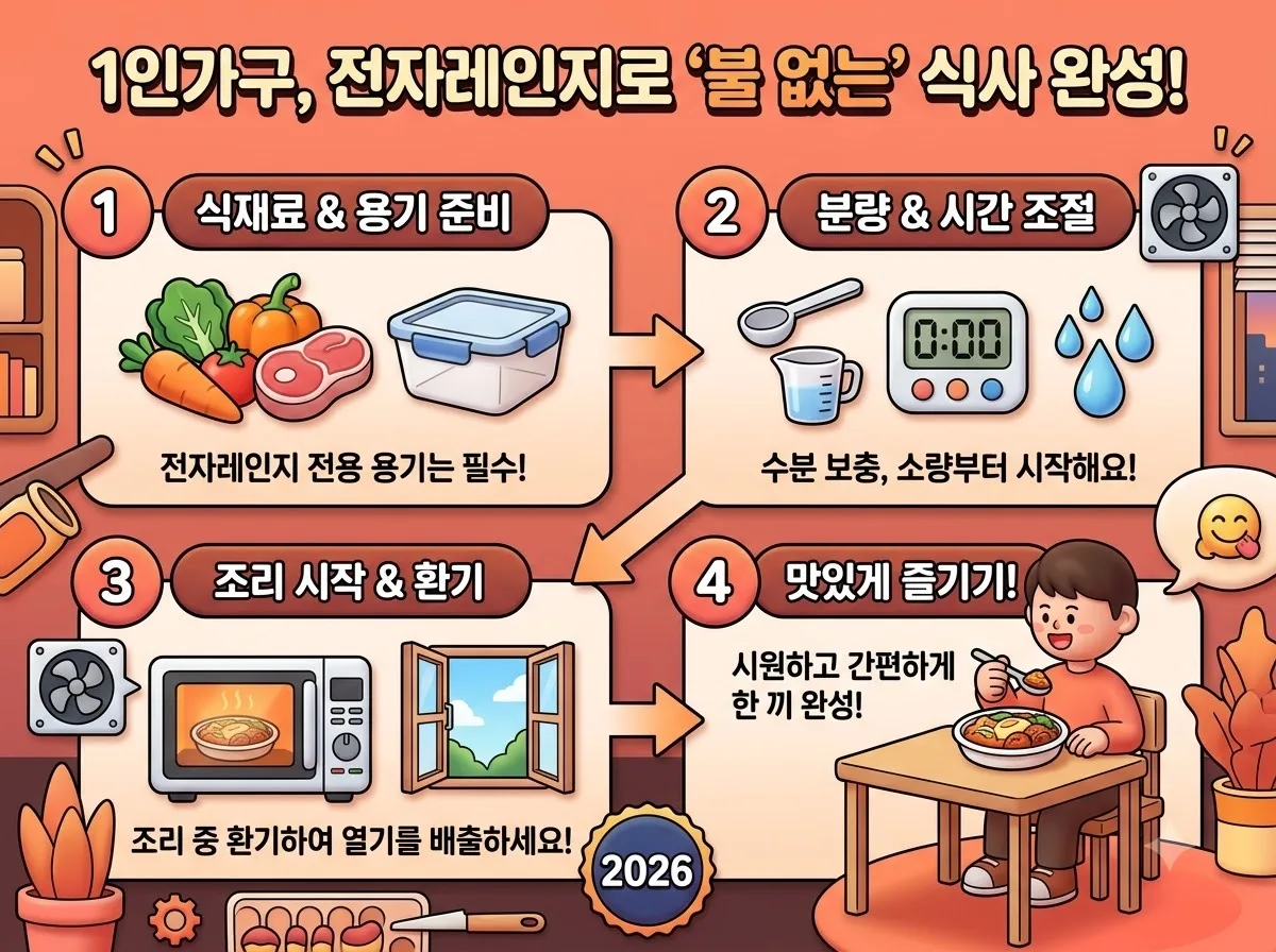 1인 가구 여름철 전자레인지 요리, 실내 열기 3도 낮추는 조리법 이미지 2