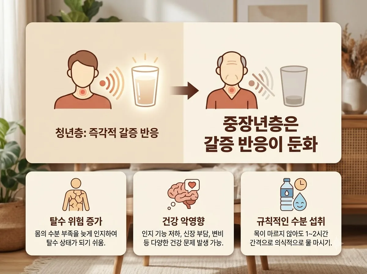 늦여름 탈수 예방을 위한 중장년 올바른 수분 섭취 가이드: 2026년 건강 수칙