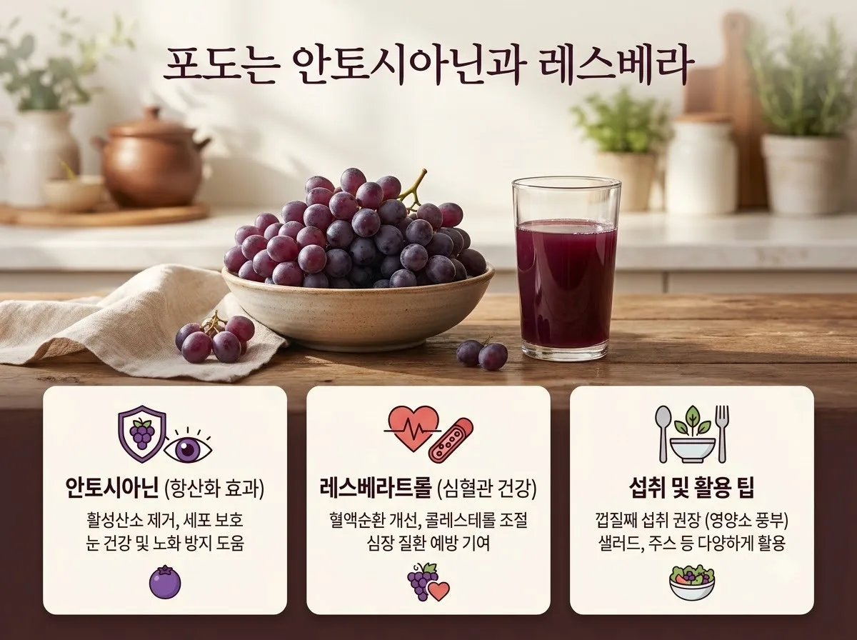 포도 종류 및 효능 비교 2026년 제철 과일 건강하게 즐기는 5가지 방법