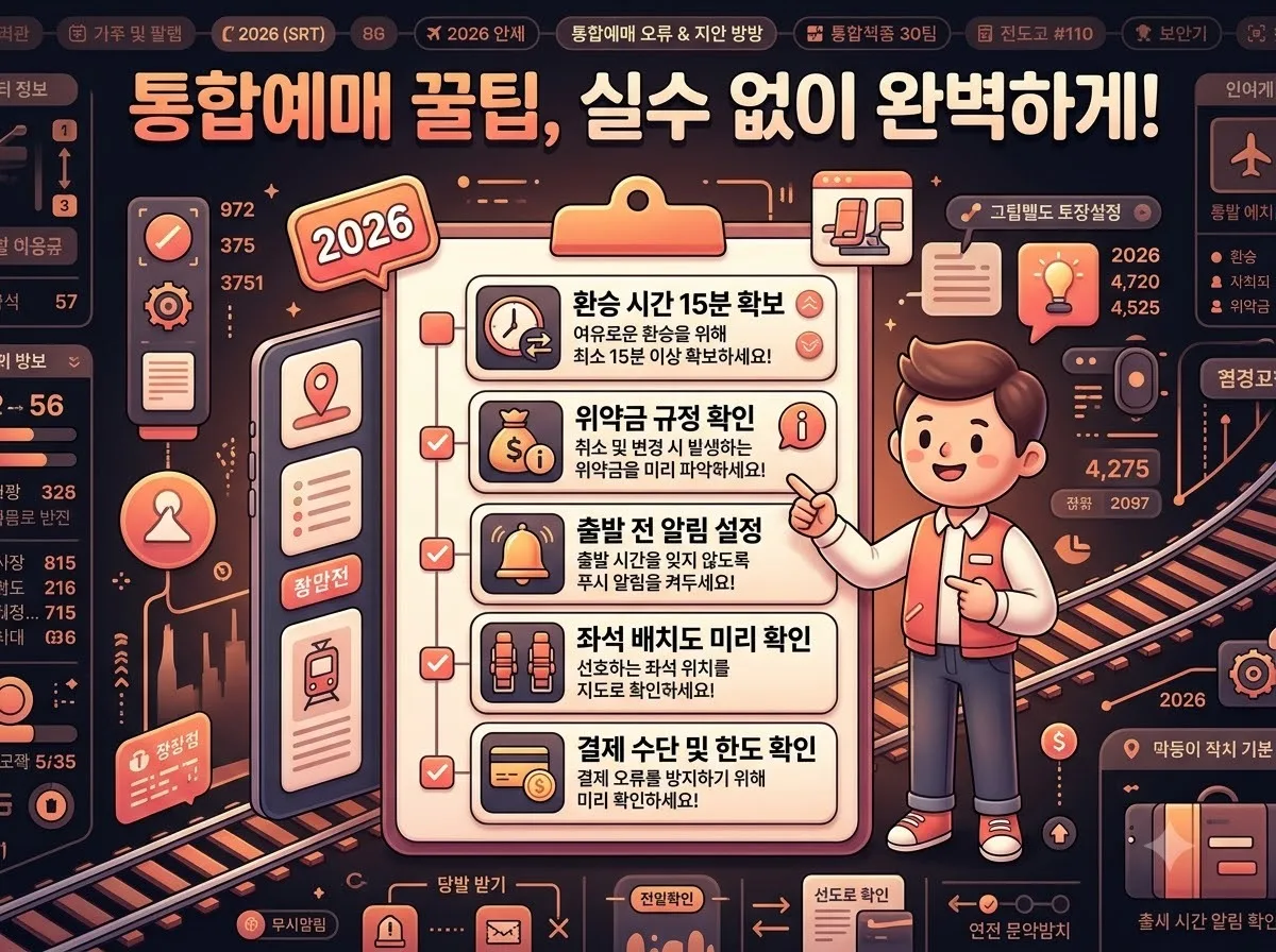 KTX SRT 통합예매 2026년 달라지는 점과 예매 실수 줄이는 법 이미지 2