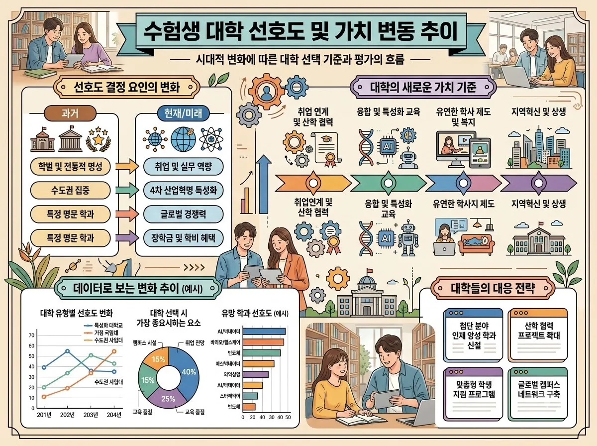 2026 대한민국 4년제 대학교 순위와 수험생이 자주 틀리는 선택 기준 3가지 이미지 2