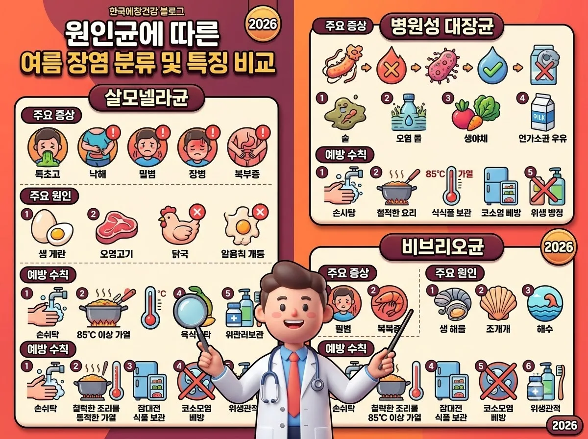 여름 장염 원인 3가지, 2026년 휴가철 직장인이 피해야 할 실수 이미지 2