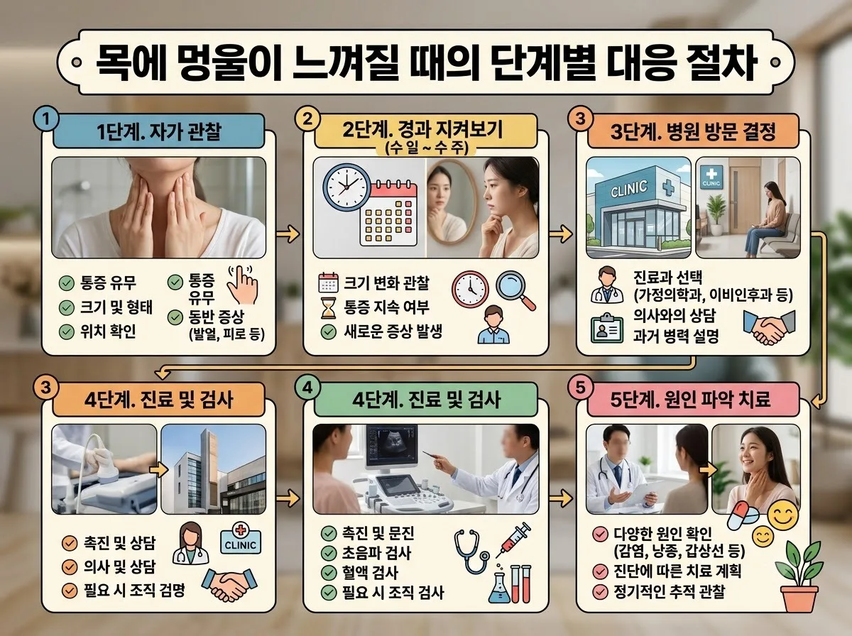 갑상선 결절 증상 5가지와 목의 멍울 이물감 감별법 2026년 가이드 이미지 1