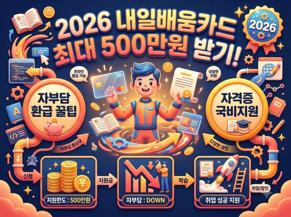 2026 국민내일배움카드 자격증 국비지원 신청 조건과 자부담 줄이는 법