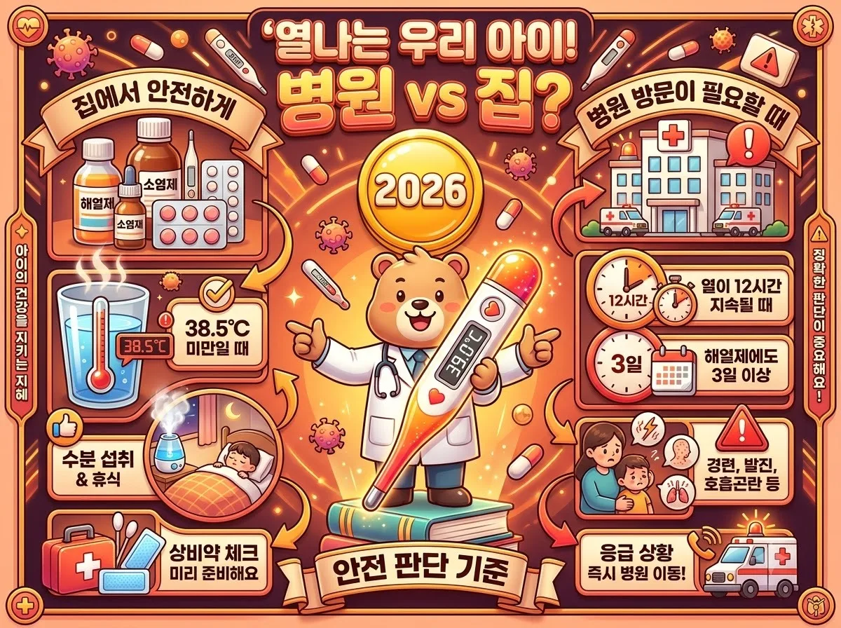 아이 코로나 병원 가야 할까? 집에서 지켜보는 안전 판단 기준