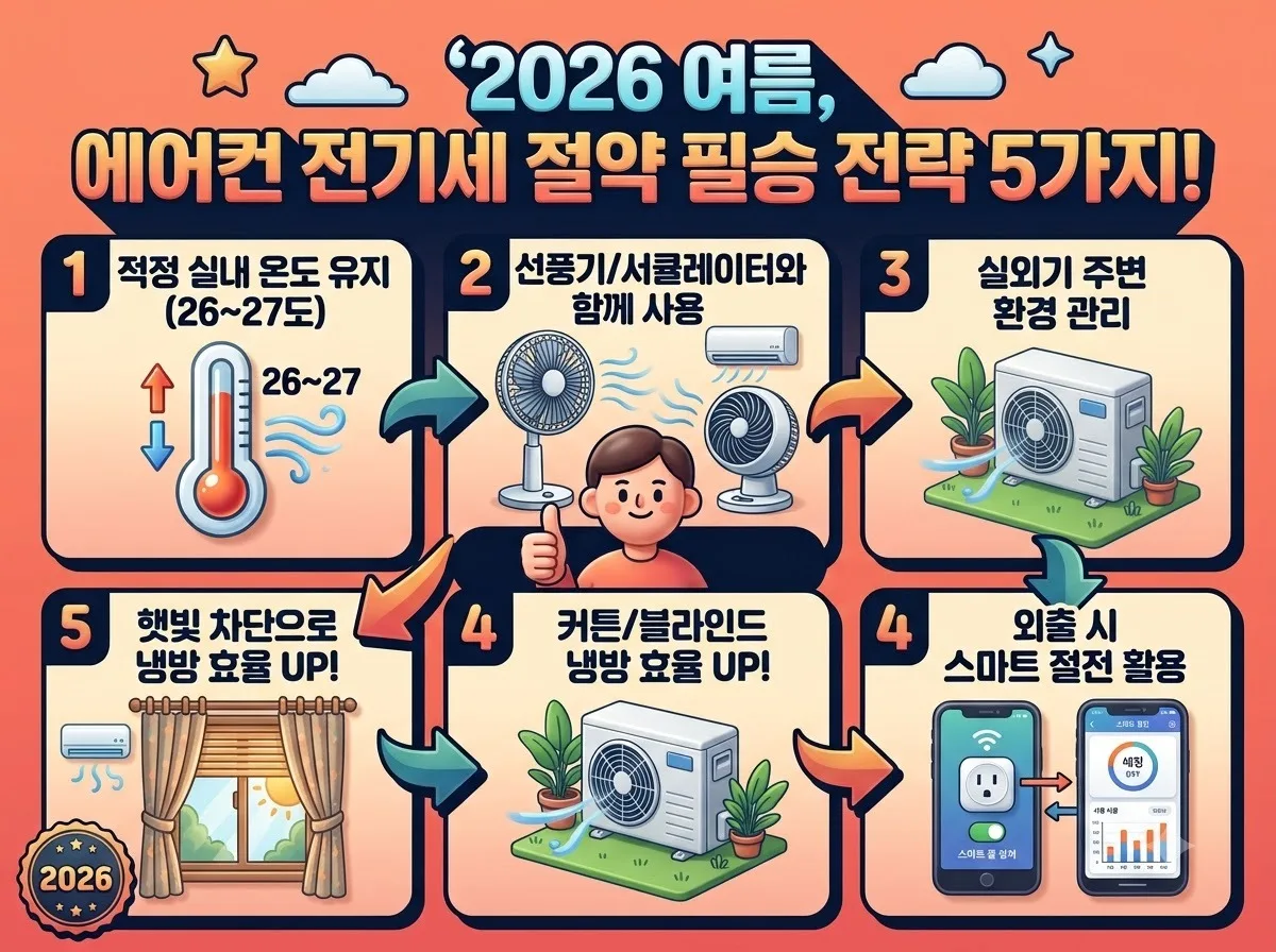 에어컨 제습 냉방 모드 전기요금 차이, 2026년 전기세 아끼는 법 이미지 2