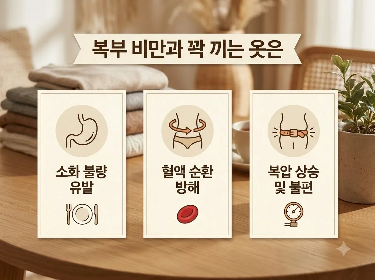 복부 비만과 꽉 끼는 옷의 위험성: 역류성식도염 예방을 위한 3가지 수칙