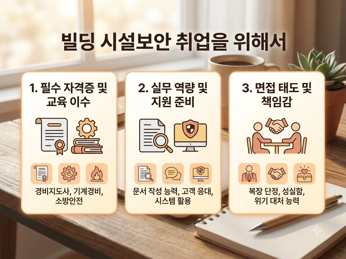 빌딩 시설보안 경비원 취업 서류 5가지와 2026년 합격 자기소개서 예시