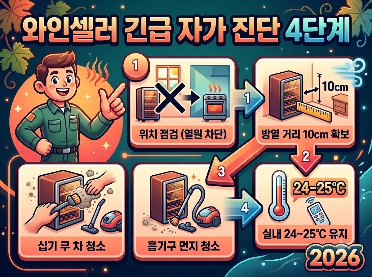와인셀러 여름철 온도 유지법, 폭염 속 변질을 막는 3가지 관리 가이드 이미지 1