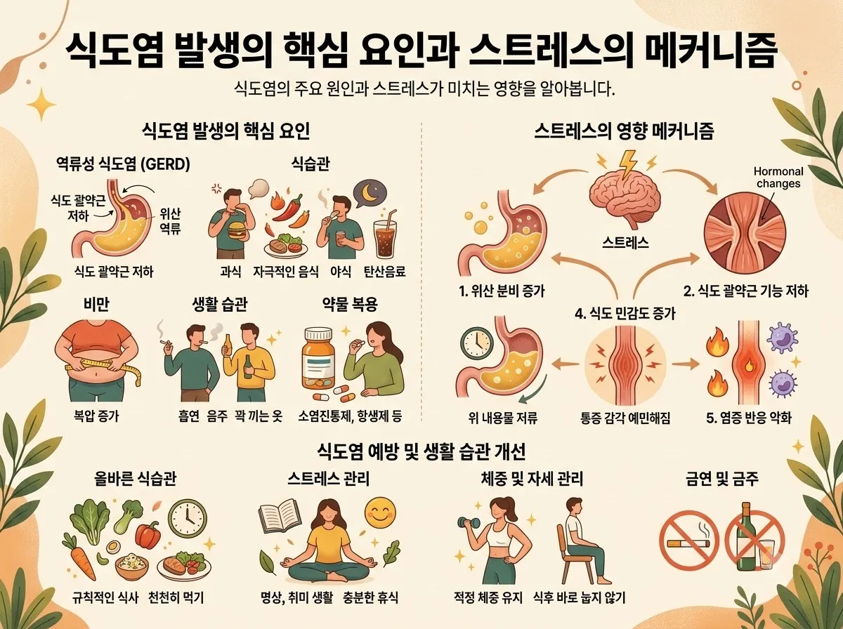 역류성식도염 원인 3가지와 스트레스가 위장에 미치는 영향 (2026) 이미지 1
