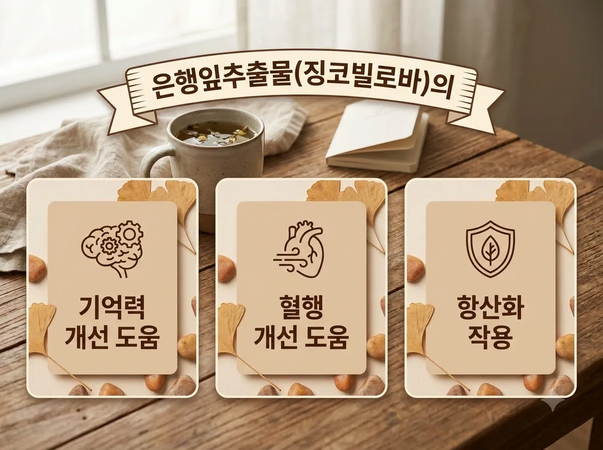 하지정맥류 다리 부종 은행잎추출물 하루 권장 함량과 주의점