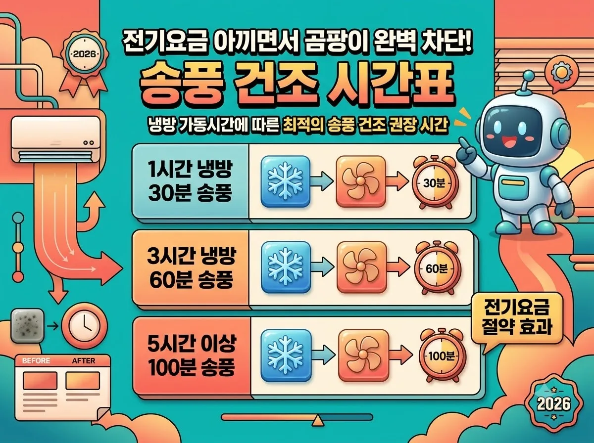 오피스텔 에어컨 송풍 건조로 곰팡이 냄새 없애는 3단계 방법 이미지 2