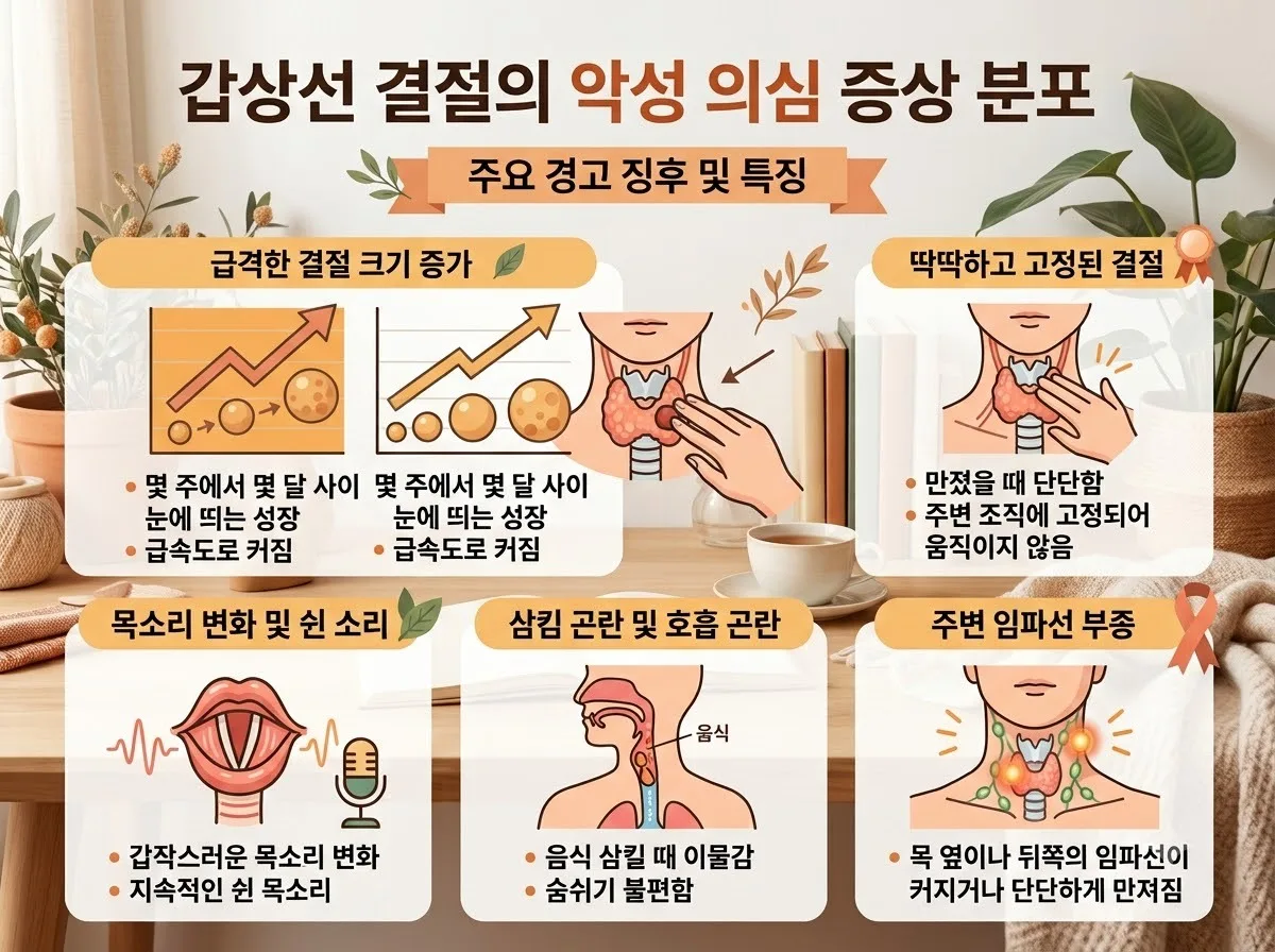 갑상선암 초기 증상 목 쉼 변화와 꼭 알아야 할 2026년 검사 주기 이미지 1