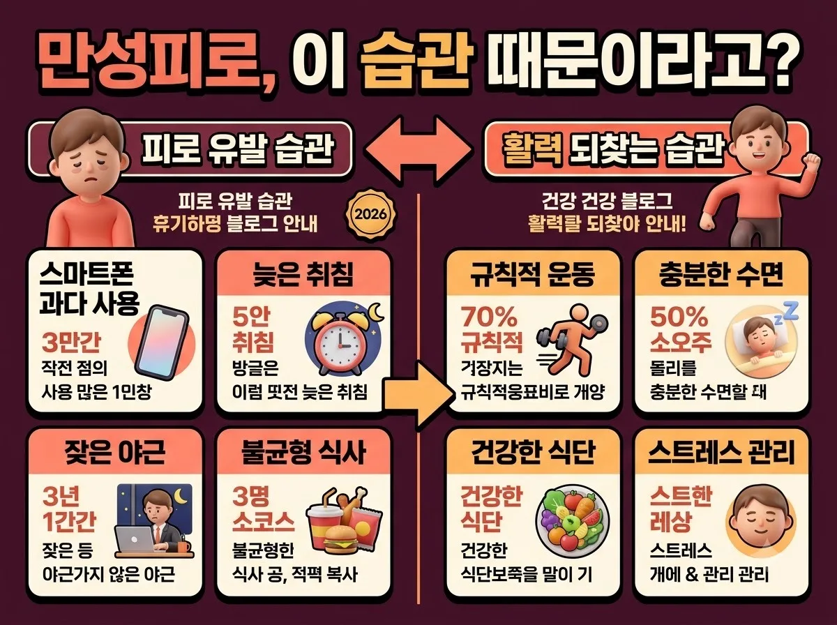 기력저하 원인 5가지와 직장인이 놓치기 쉬운 만성 피로 해결책 이미지 2