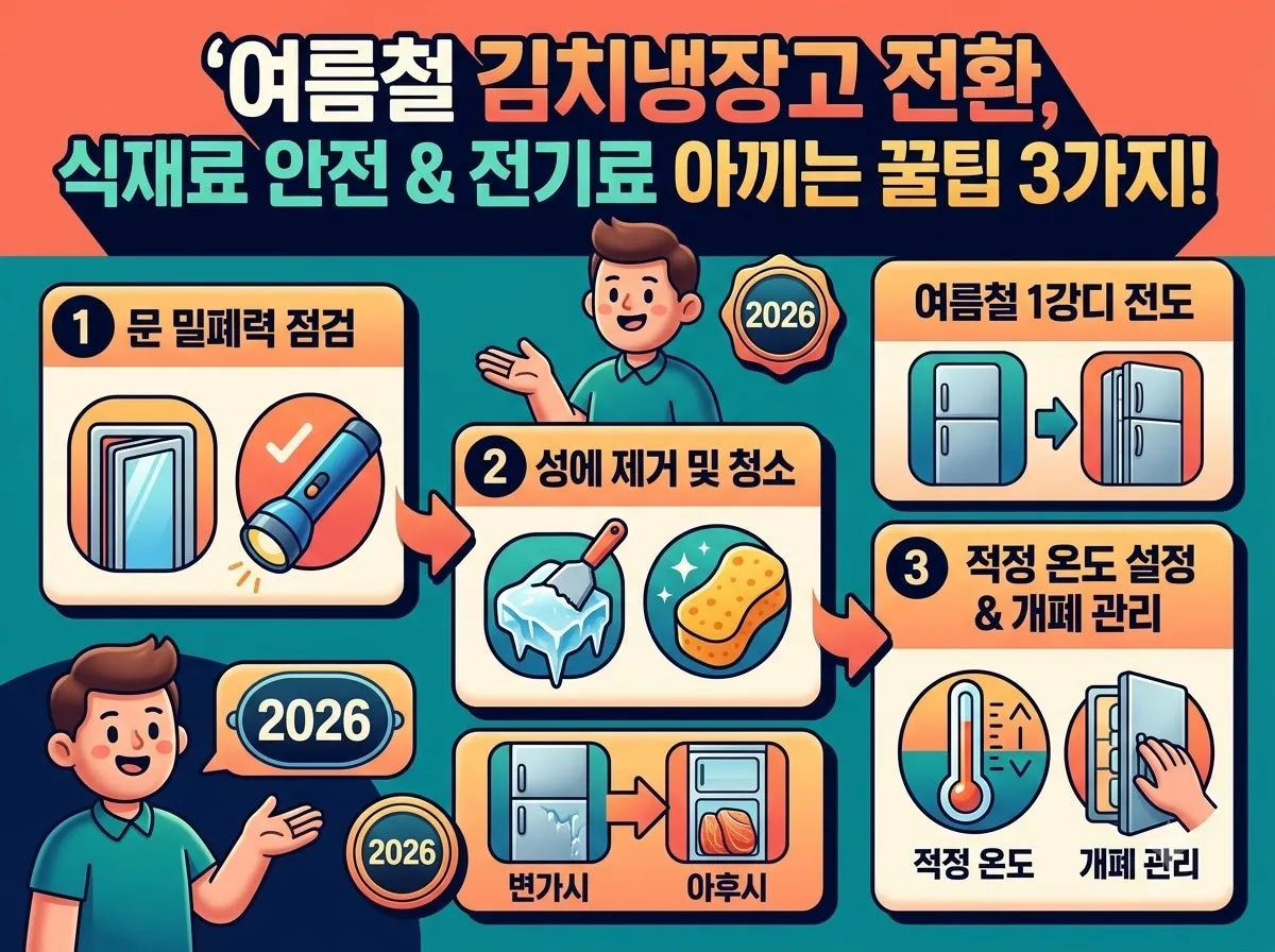 김치냉장고 여름철 일반 냉장고 전환 사용 시 체크할 3가지 이미지 2