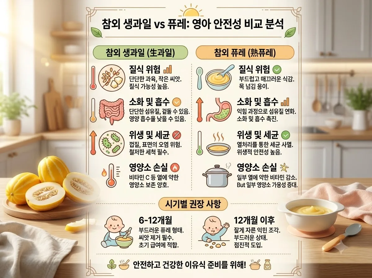 돌 전 아기 참외 생과일 먹이면 위험한 5가지 이유와 안전한 시기 이미지 1