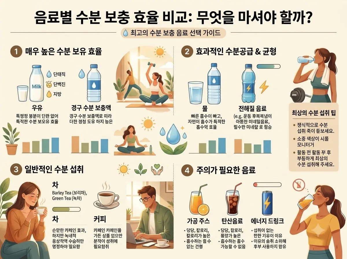 늦여름 탈수 예방을 위한 중장년 올바른 수분 섭취 가이드: 2026년 건강 수칙 이미지 1