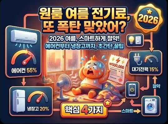 원룸 전기요금 폭탄 피하는 여름 가전 사용 수칙 4가지 이미지 2