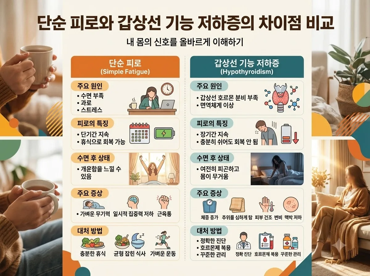 갑상선 기능 저하증 증상 3가지와 부종 피로 확인법 (2026년 기준) 이미지 2