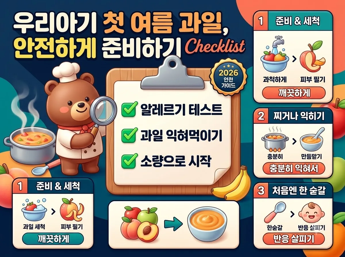 초기 이유식 여름 과일 안전한 4가지 리스트와 실패 없는 순서 이미지 2