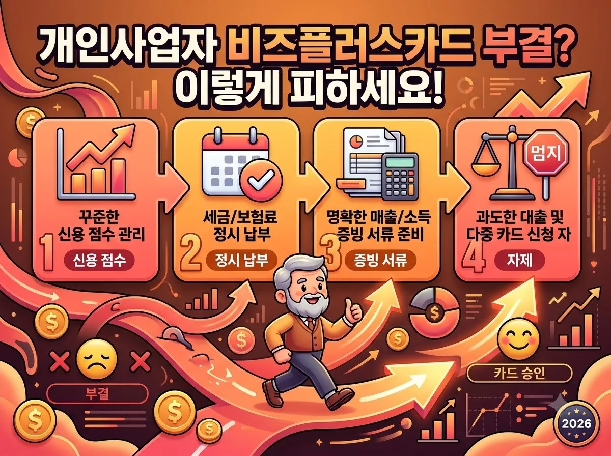 비즈플러스카드 발급조건 3가지와 개인사업자 부결 피하는 방법 이미지 2