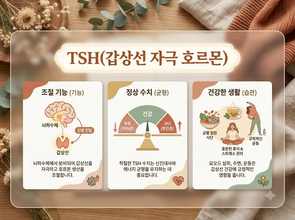 갑상선질환 증상 의심 시 TSH 수치 해석법: 2026년 정상 범위와 주의점