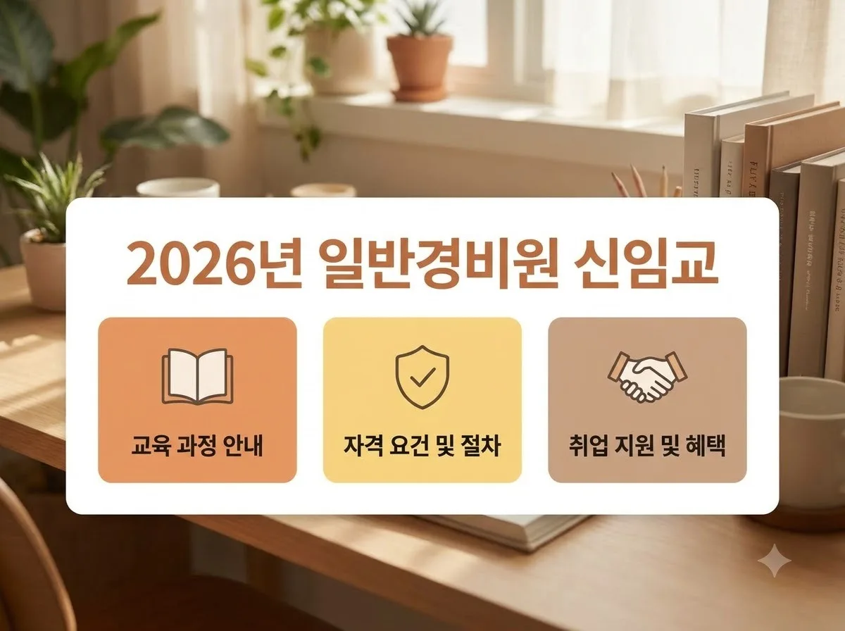 일반경비원 신임교육 주말반 야간반 2026년 교육기관 조회와 신청 팁