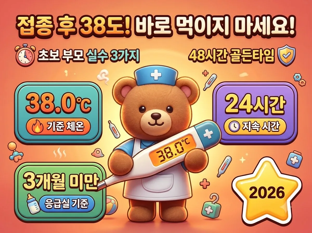 신생아 접종열 38도 대처법, 초보 부모가 자주 틀리는 실수 3가지