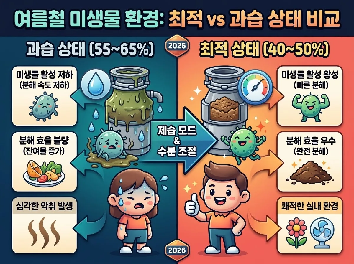 음식물처리기 미생물형 여름 습도 조절과 분해 유지 비결 3가지 이미지 2