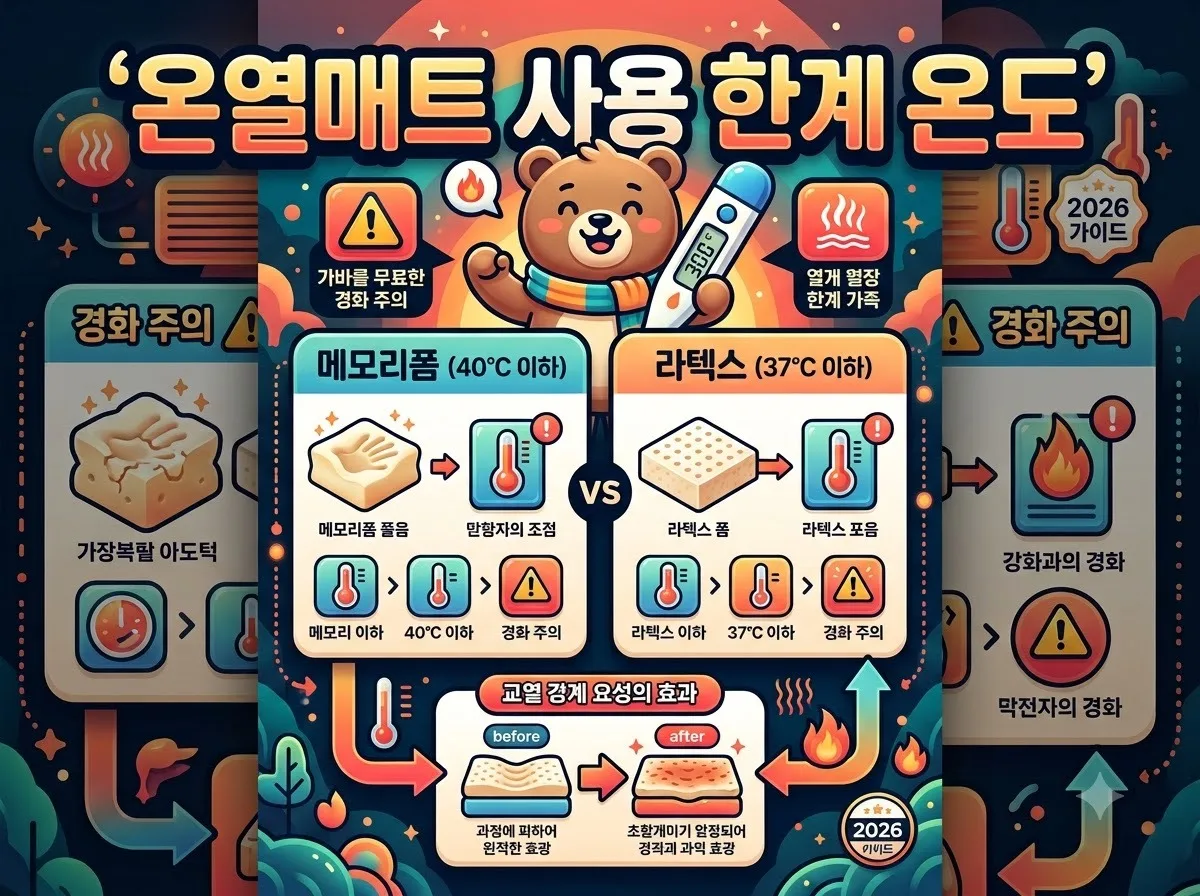 메모리폼 온열매트 사용법, 라텍스 경화 막는 3가지 패드 세팅법 이미지 1
