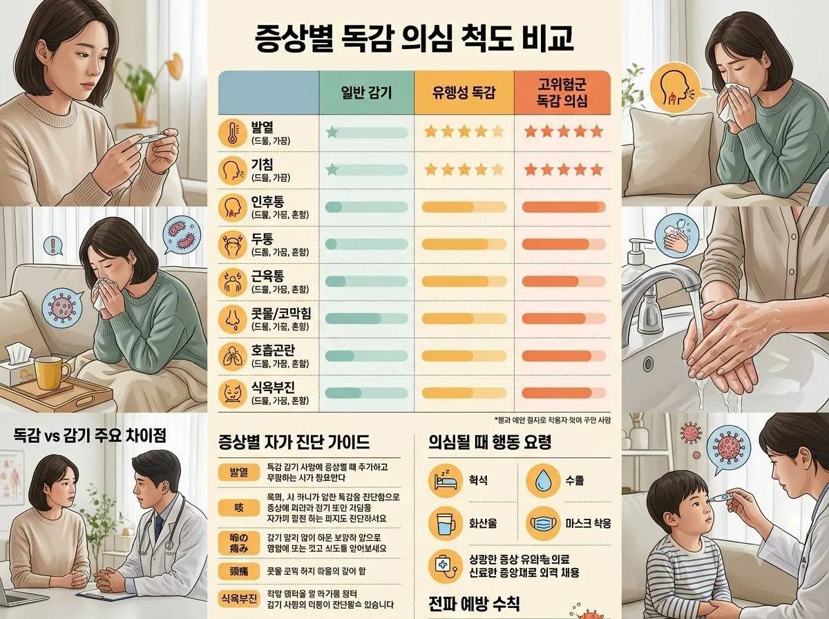 독감 검사 시기, 감기약 먹어도 열 안 떨어질 때 확인법 (2026년 기준) 이미지 1