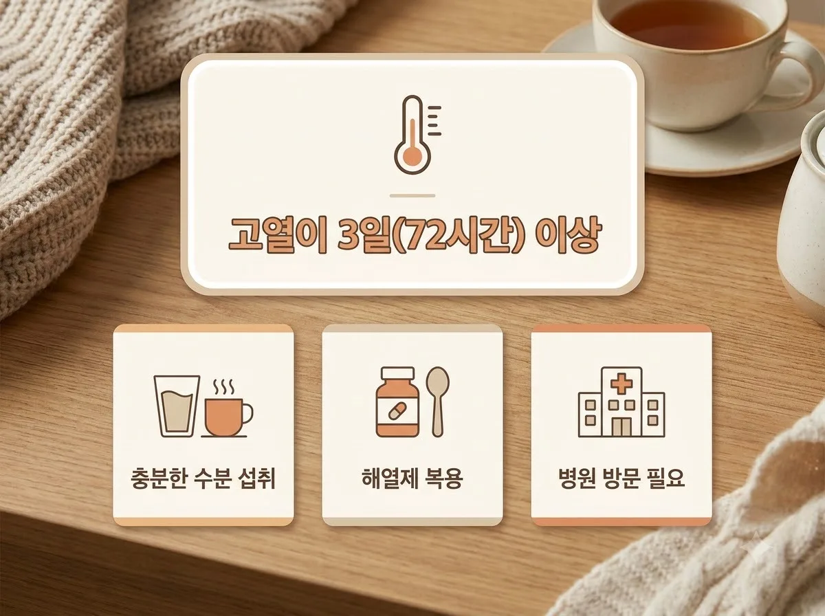 열이 며칠째 계속될 때 감기보다 먼저 확인해야 할 핵심 증상 3가지