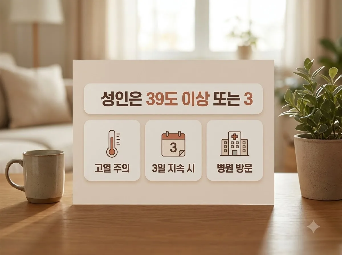 고열 발생 시 응급실 방문 기준, 성인과 아이의 5가지 핵심 차이