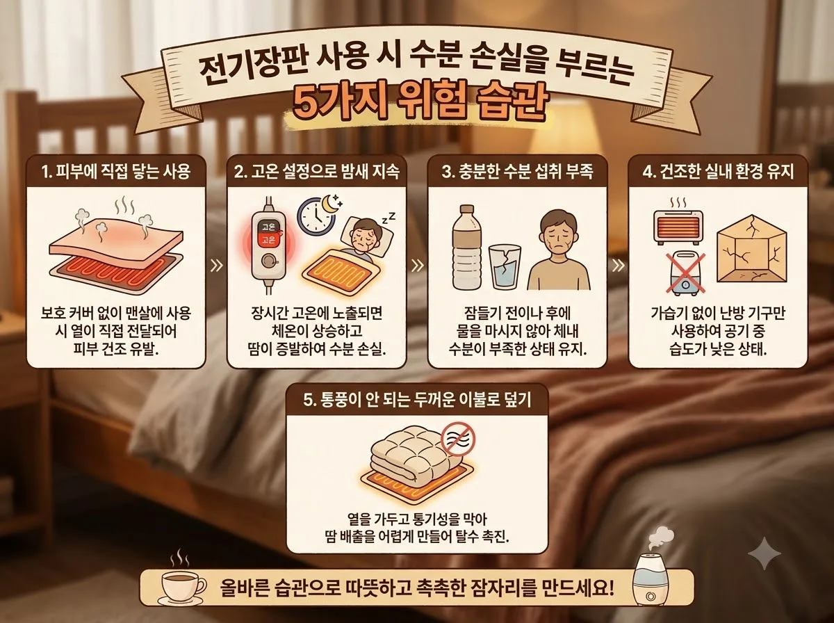 전기장판 사용 후 아침 갈증과 피로 해결하는 2026 수면 수분 관리법 이미지 1