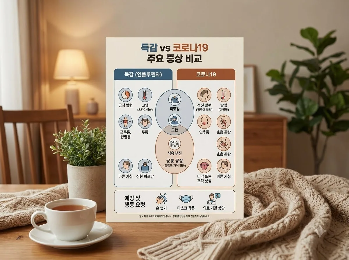 독감 코로나 동시검사 가능할까? 2026년 증상 구분과 검사 주의점 이미지 1