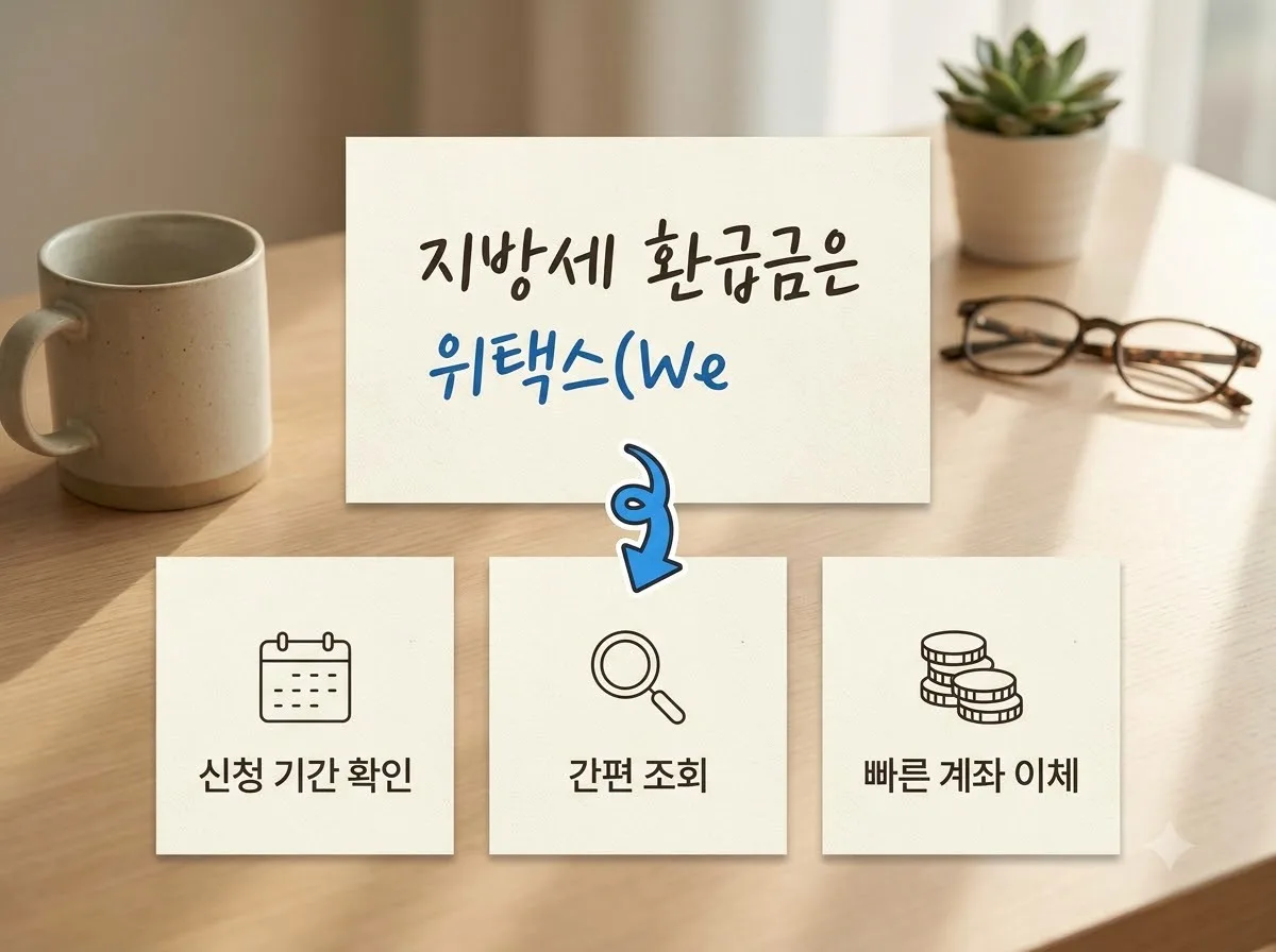 지방세 환급금 조회 방법, 2026년 위택스로 내 환급액 확인하는 팁