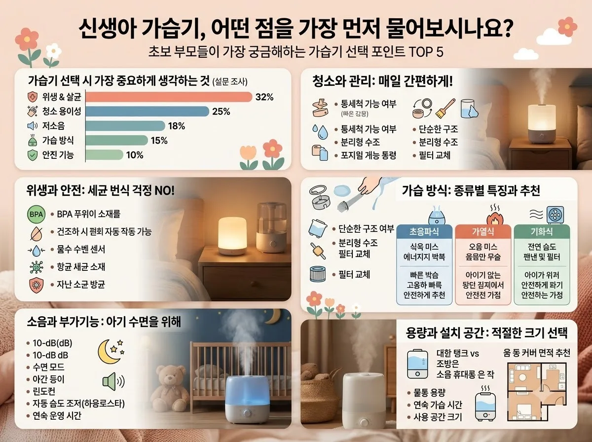 신생아 방 가습기 사용 전 꼭 확인해야 할 5가지 안전 수칙 이미지 1