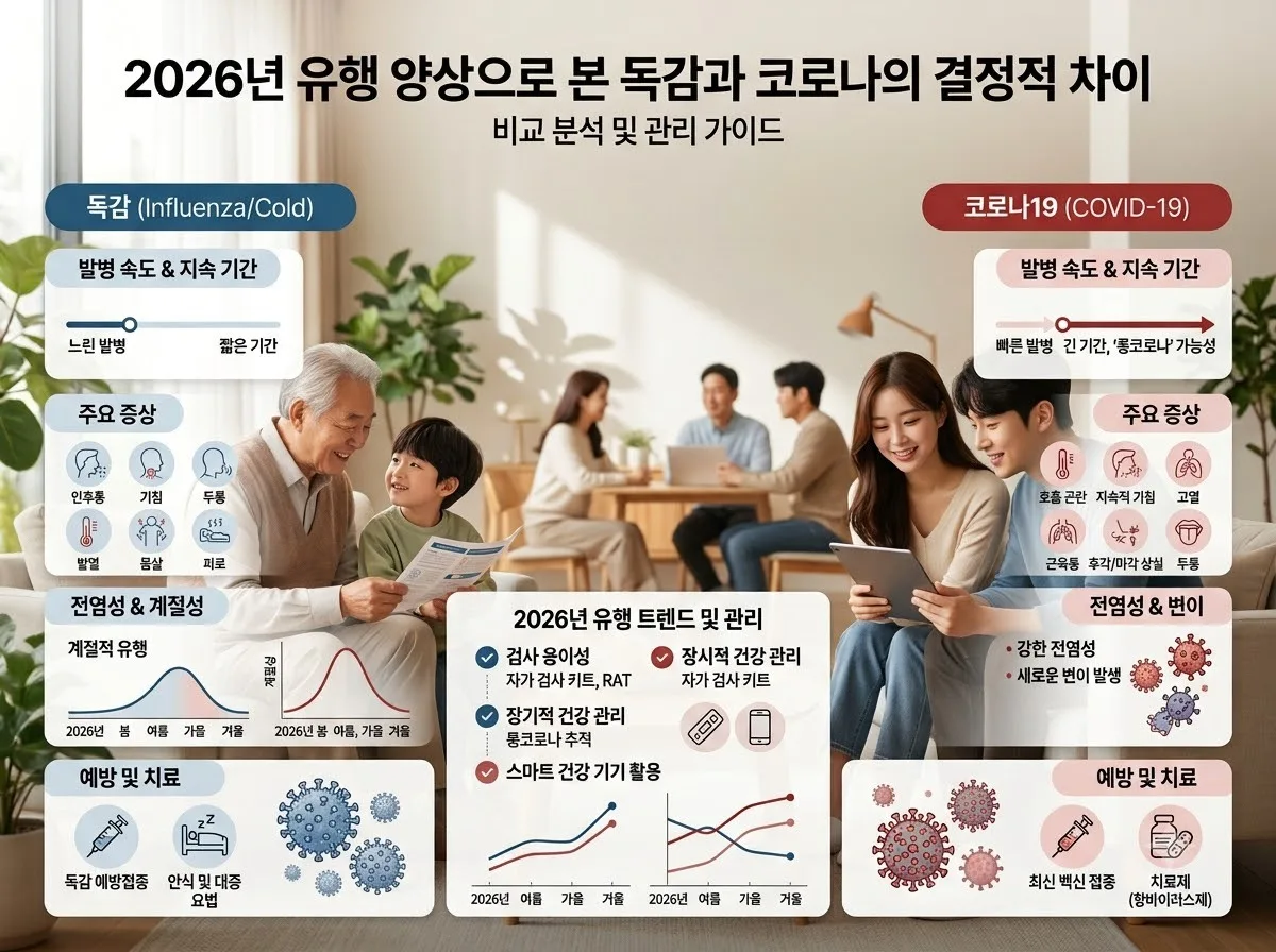 아이 독감 코로나 증상 비슷할 때 2026년 부모가 확인할 5가지 이미지 1