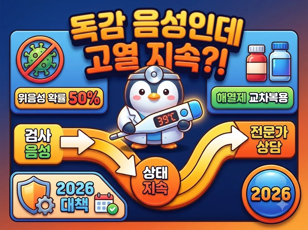 독감 검사 음성인데 열이 계속날 때 3가지 대처법과 의심 질환