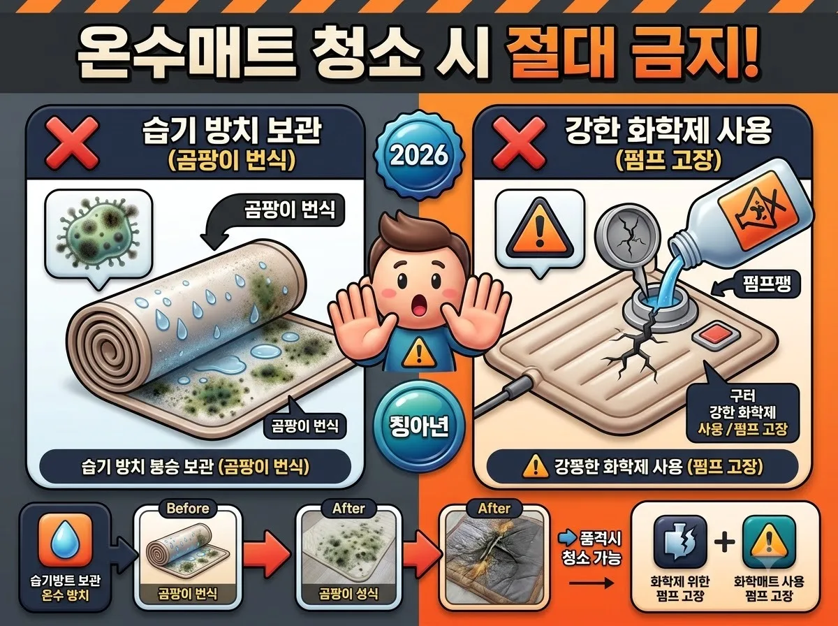 온수매트 물비린내 제거법, 1년 만에 꺼낸 매트 곰팡이 소독법 3단계 이미지 2