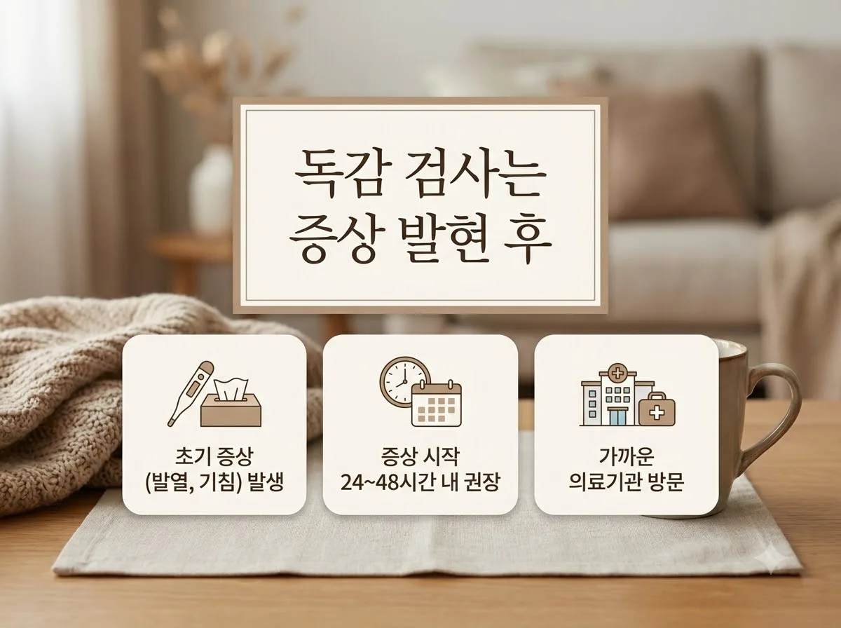 독감 검사 시기 증상 후 48시간 이내 받아야 하는 구체적 이유