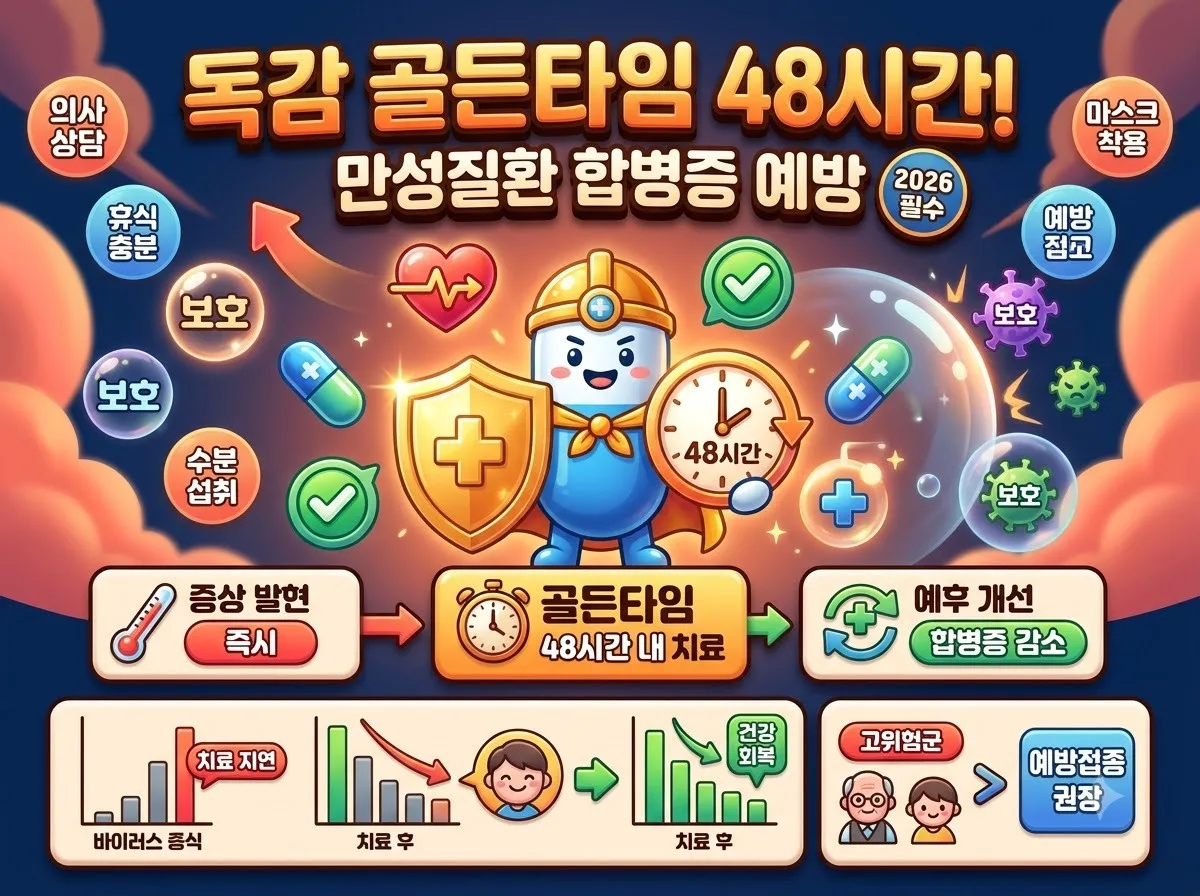 만성질환자 독감 치료, 왜 48시간 골든타임을 지켜야 할까?