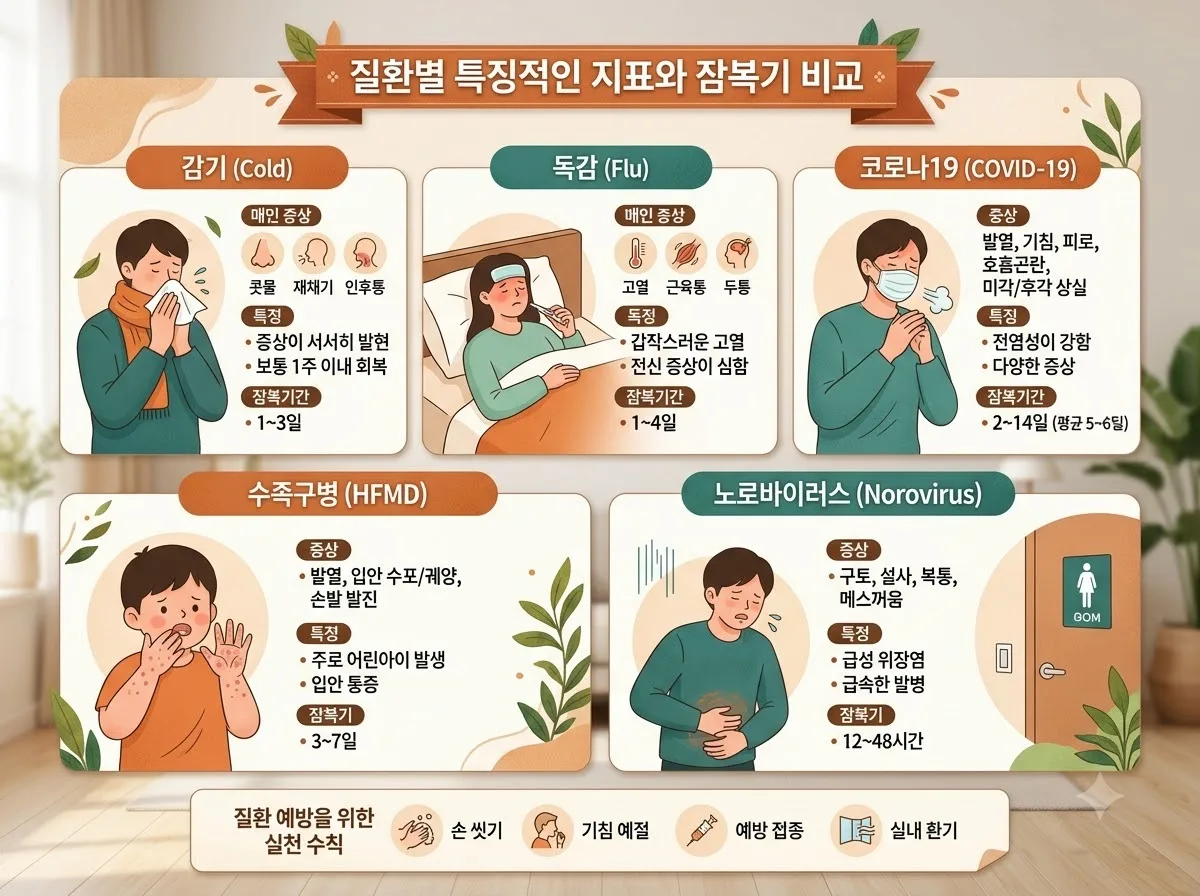 아이 갑자기 열날 때 감기 독감 코로나 구별법과 2026년 대응 수칙 이미지 1