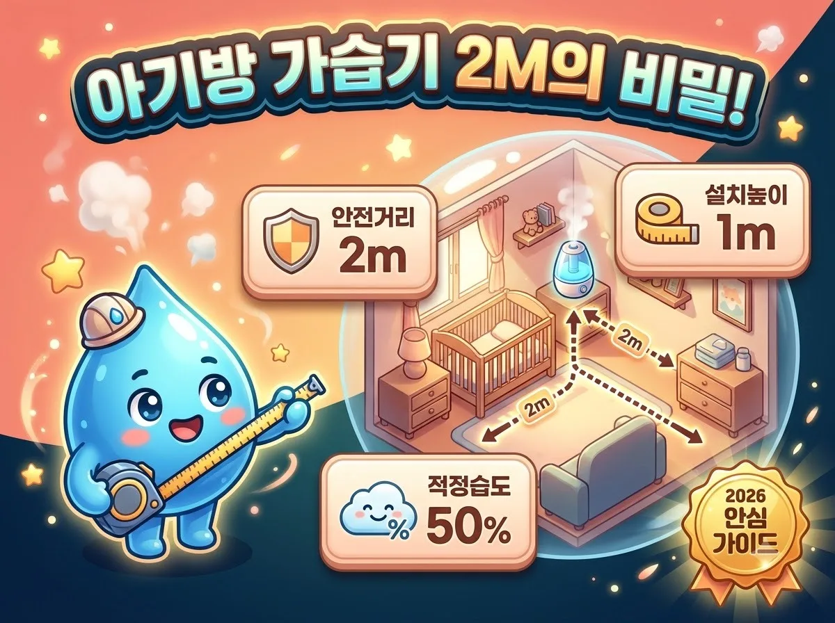 아기 옆에 가습기를 두면 안 될까 신생아 가습기 위치 선정법