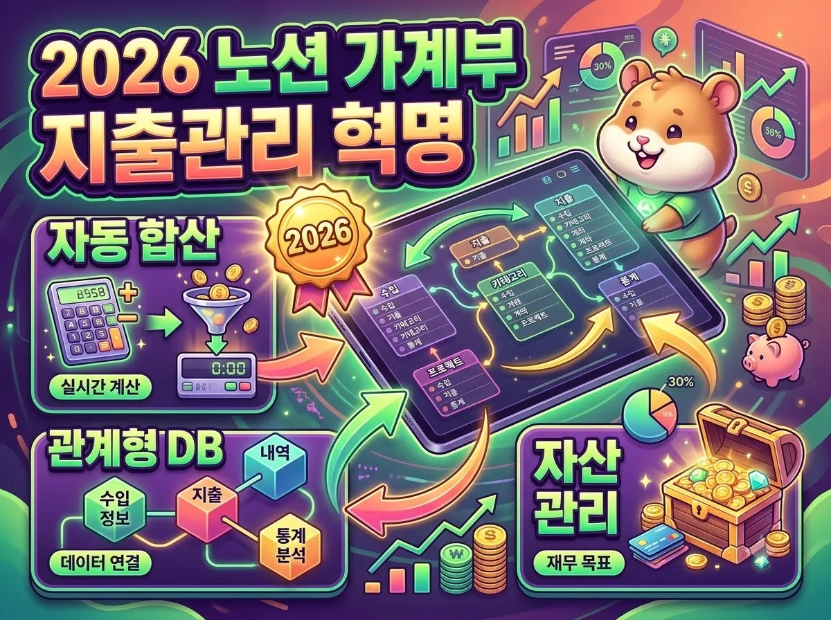 노션으로 가계부 만들기, 2026년 지출 관리를 바꾸는 3가지 설계법