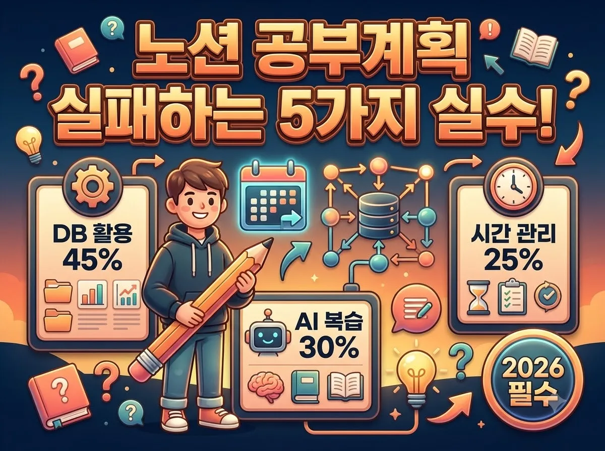 노션 활용법 공부 계획 및 일정 관리 2026년형 가이드: 5가지 실수 예방
