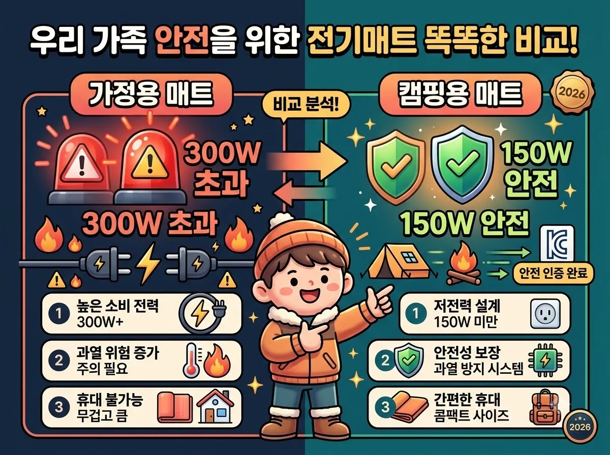 오토캠핑장 600W 전기요 선택법, 전력 차단 피하는 제품 기준 이미지 1