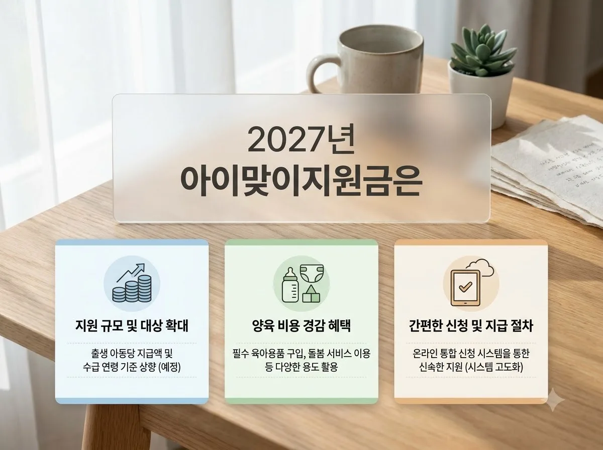 2027 아이맞이지원금 7월 출생아부터 확대? 지급 시기와 대상 총정리